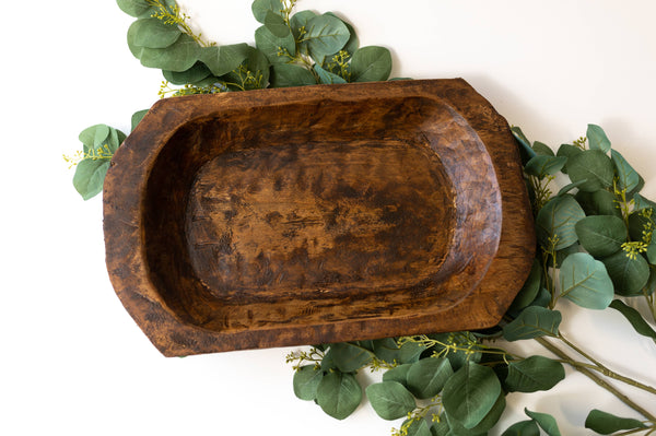 Medium Wood Bowl: 13x9.5x2 / Natural