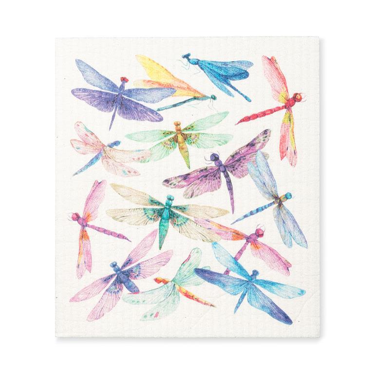 Dragonflies Swedish Dishcloth