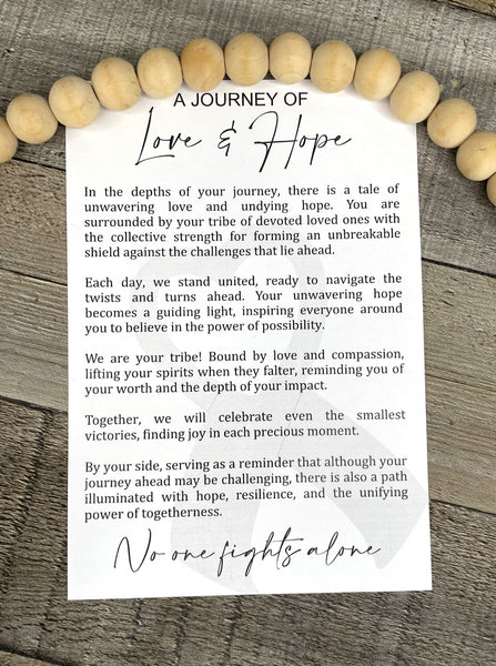 A Journey Of Love & Hope Ornament