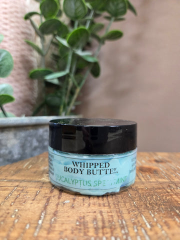 Travel size Whipped body butter - Eucalyptus Spearmint