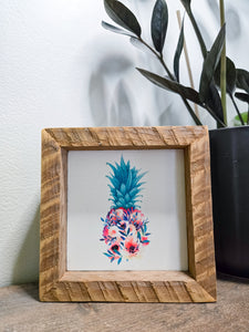 4x4 Sublimated Floral Pineapple sign