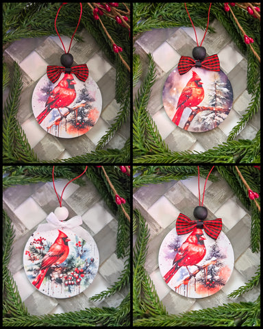 Assorted Cardinal Ornaments