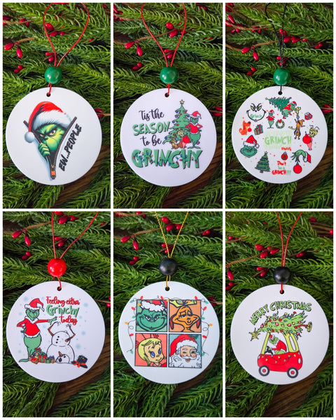 Grinch ornament -Assorted