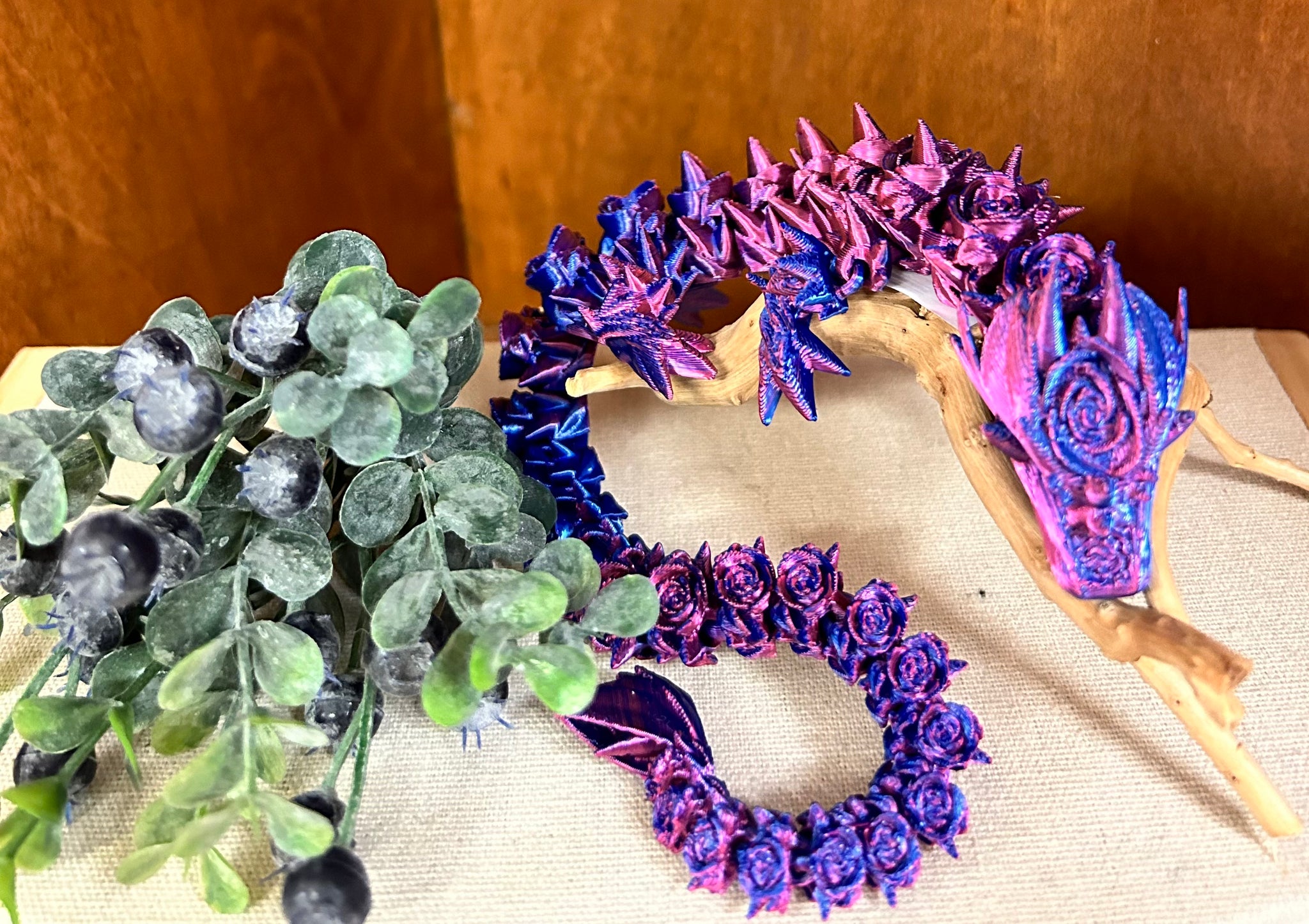 3D Printed Rose Dragon - Assorted Colours