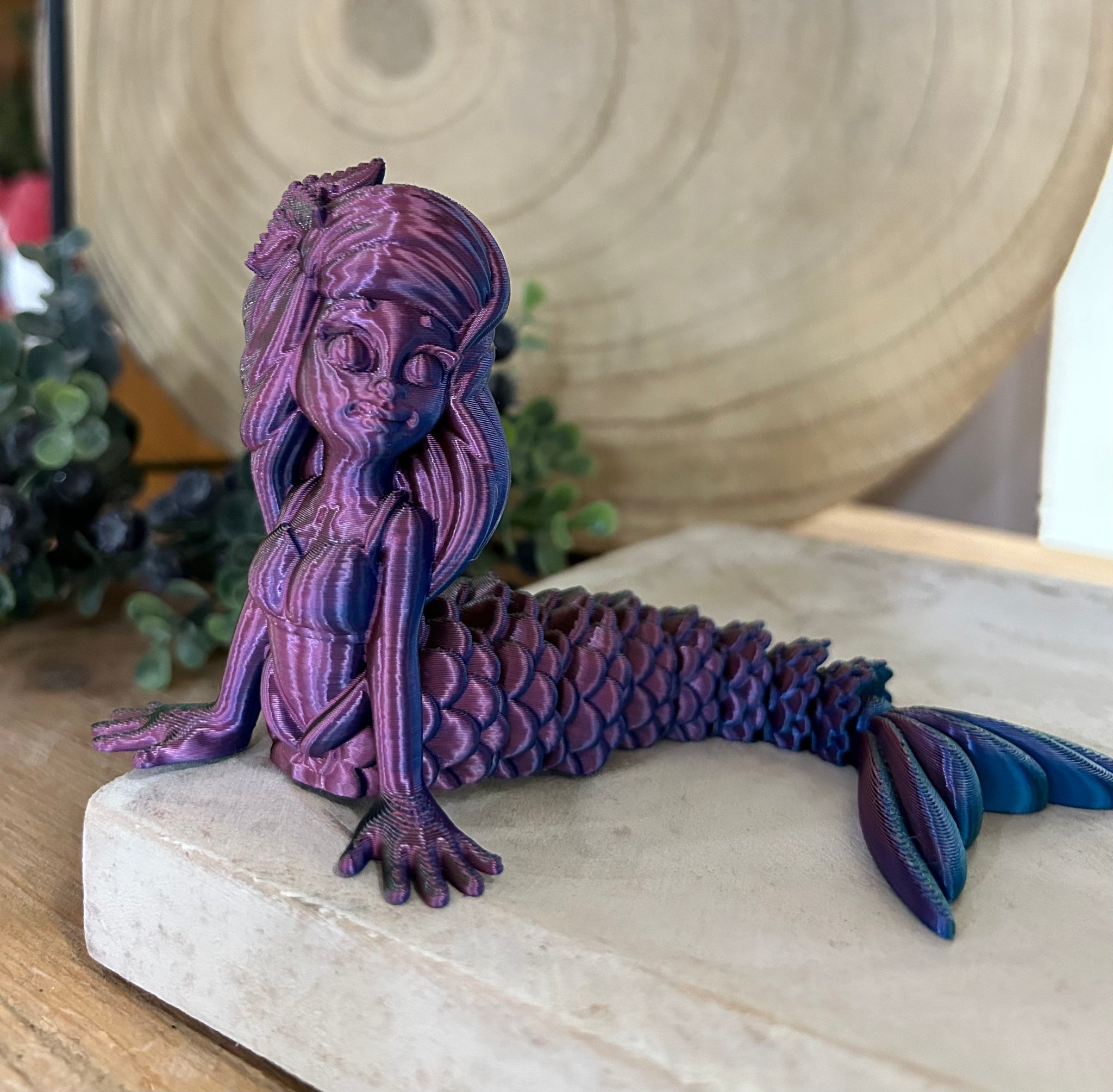 3D Printed Small Mermaid - Assorted Colours