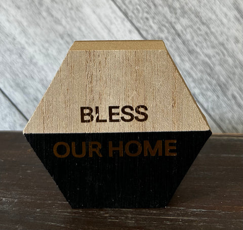 Bless Our Home Mini Block Sign