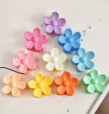 Small Flower Hair Clip- Assorted Colours