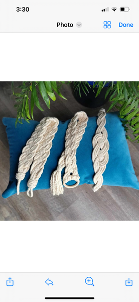 Braided Curtain Tie Backs - Short