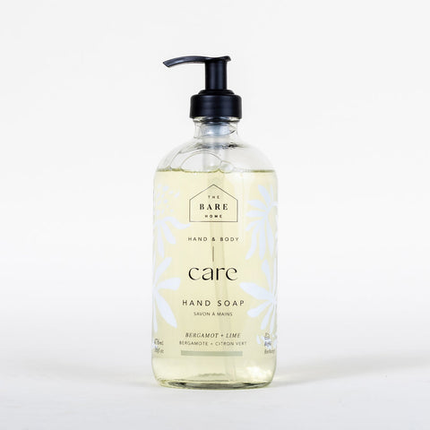 Hand Soap BERGAMOT + LIME 476ml In New Glass Jar