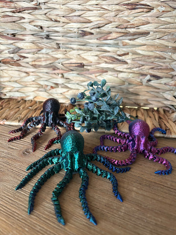 3D Printed Small Octopus - Assorted Colours