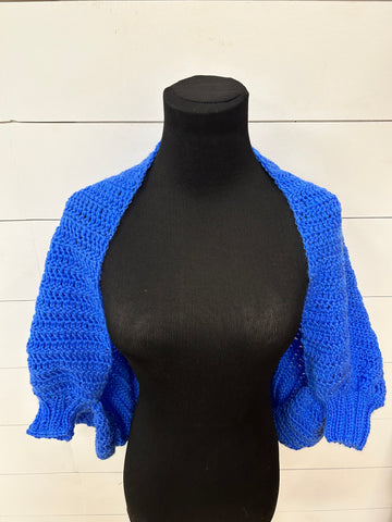 Blue Sweater Shrug