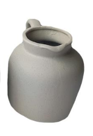 Ceramic Pitcher - Light Grey