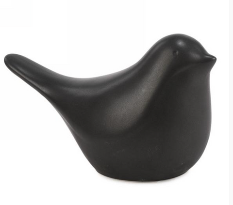 Black Ceramic Bird