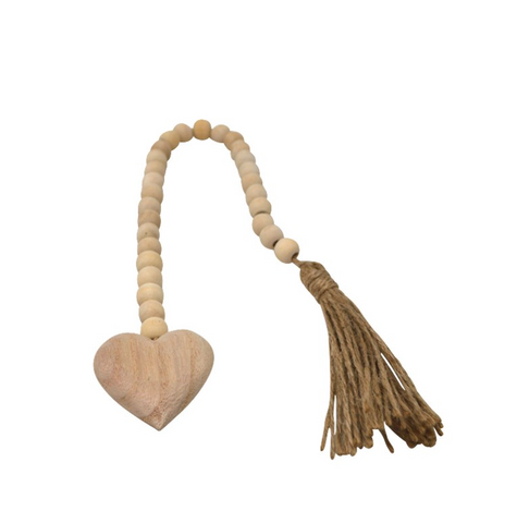 Natural Heart Decor Bead