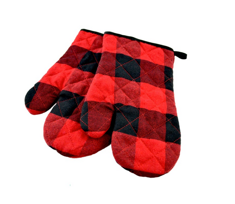 Buffalo Check Oven Mits