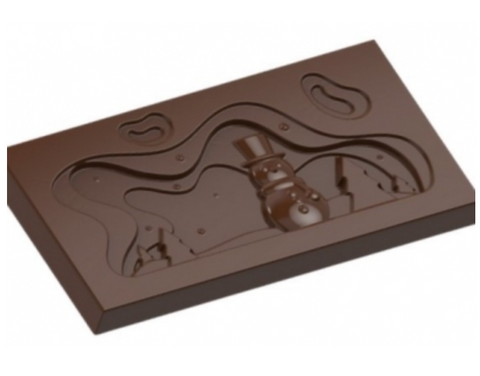 Snowman Scene Chocolate Bar