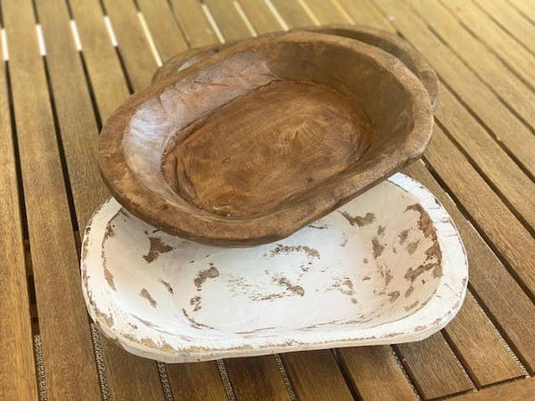 Medium Wood Bowl: 13x9.5x2 / Natural