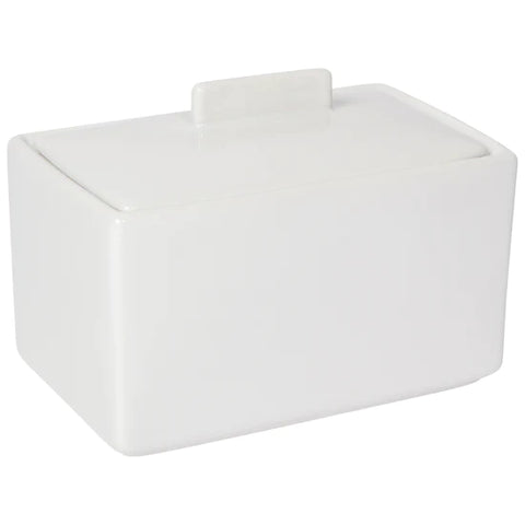 Butter Dish White 1 Lb White