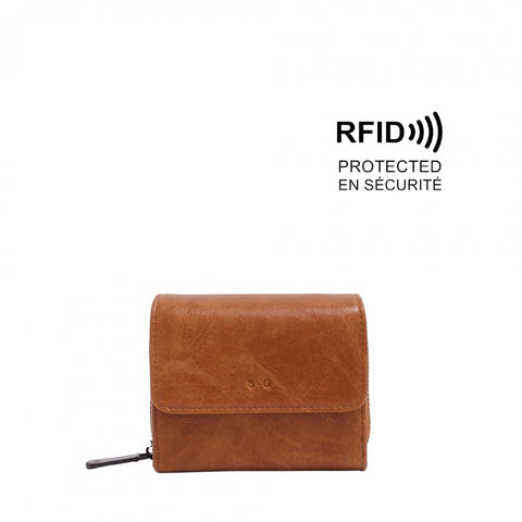 Amber2 Bi-Fold Wallet - Camel Cognac