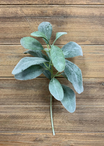 15" Lambs Ear Pick Stem Faux