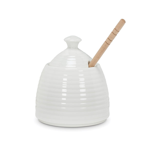 Beehive Honey Pot with Dauber