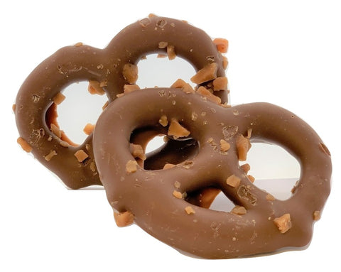 Gourmet Milk Chocolate Toffee Pretzels 3 Ring