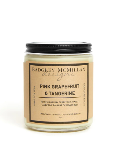 Pink Grapefruit & Tangerine Soy Jar Candle - 2 Sizes